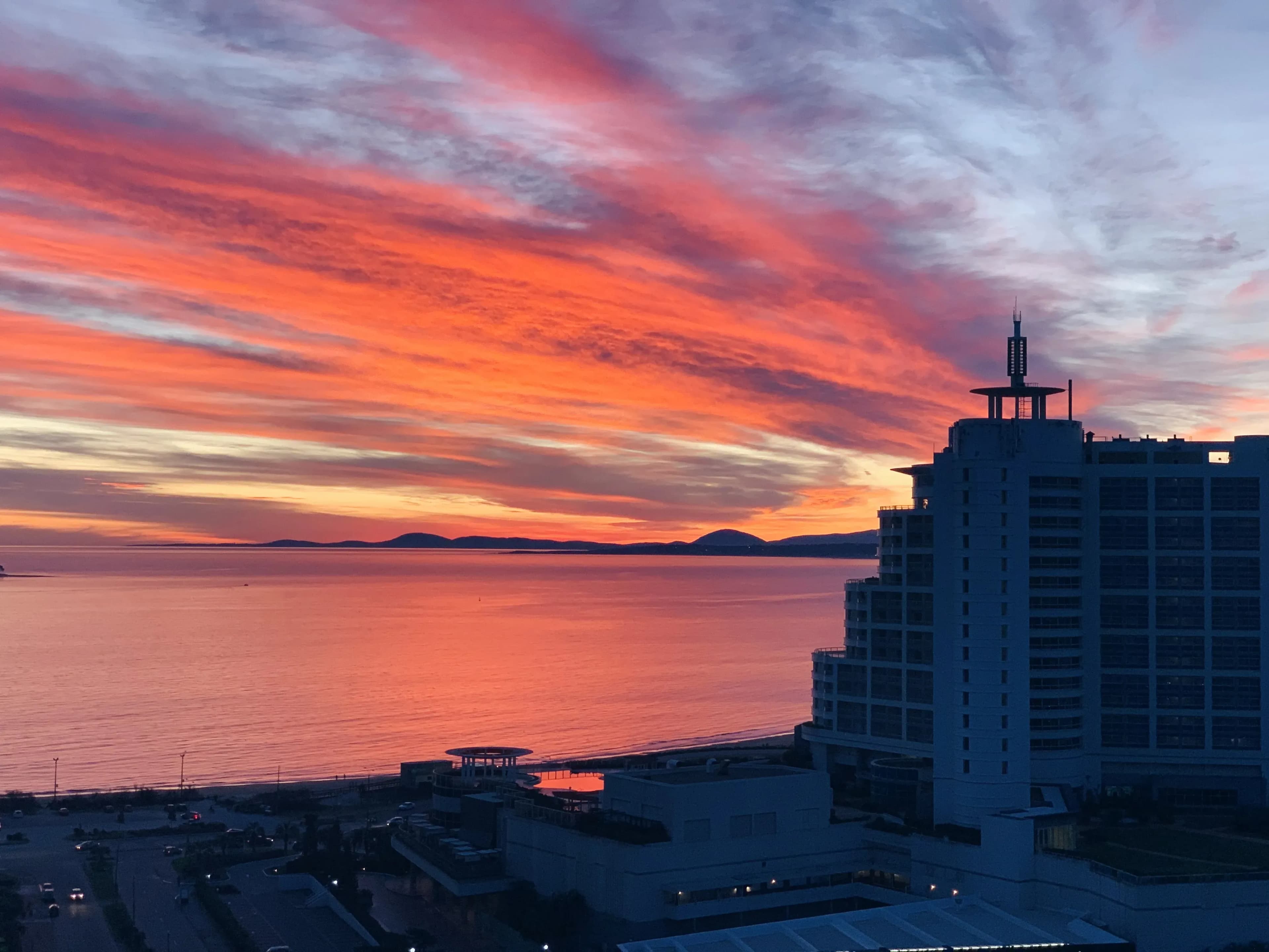 Atardecer en Punta del Este