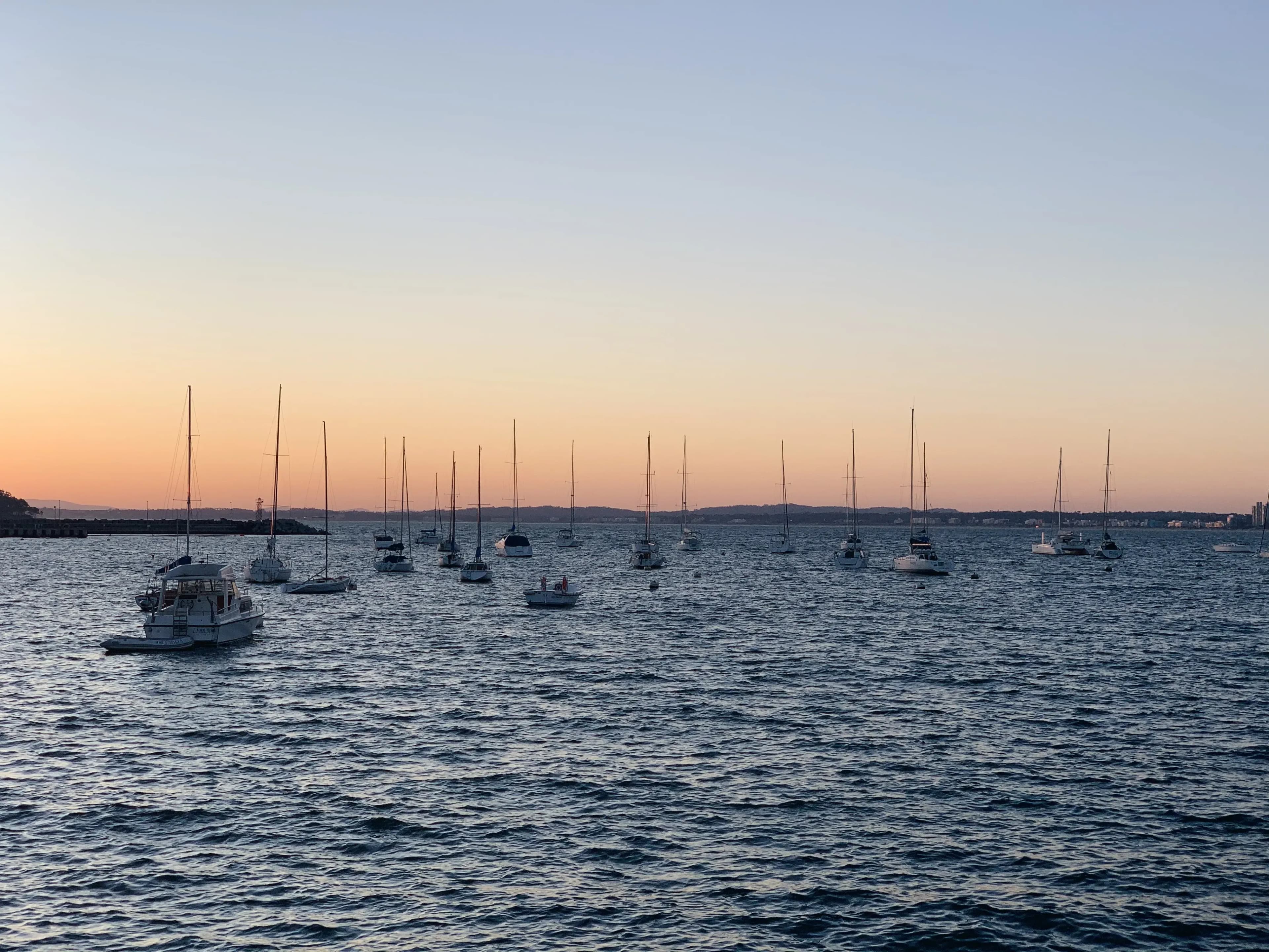 Atardecer en el Puerto de Punta del Este